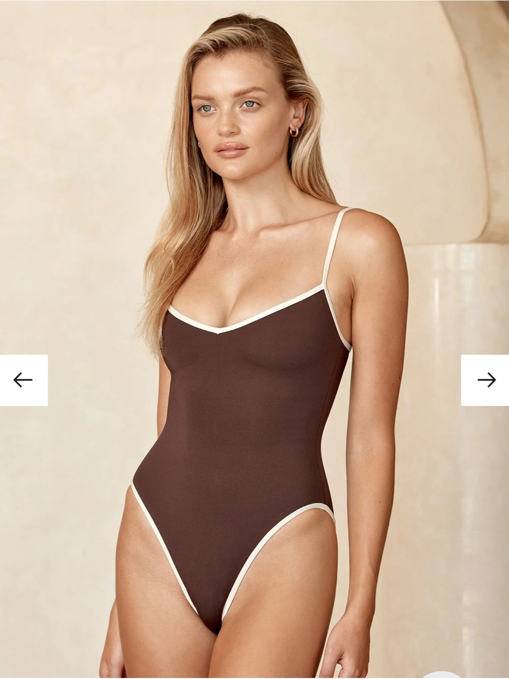 NWT Ravello One Piece in Espresso/Ivory